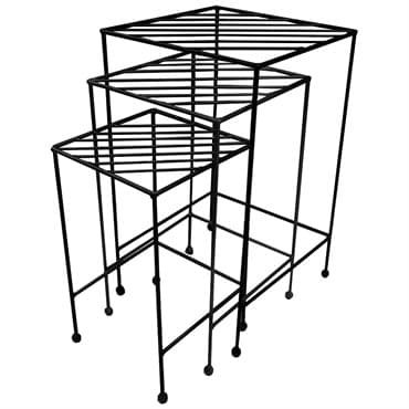 AGW 3pc Nesting Set of Lattice Plant Tables — photo 1 of 2