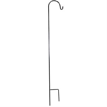 AGW 5/8" Heavy Duty 90" Tall Single Shepherd Hook Black — photo 1 of 2