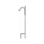 AGW Square Short Single Finial Matte Black — thumbnail 1 of 2