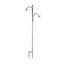 AGW 90"x24" Square Tall Offset Shepherd Hook w/ Finial Matte Black — thumbnail 1 of 2