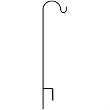 AGW 65"x12" Short Single Shepherd Hook Black — photo 1 of 2