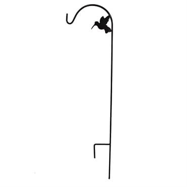 AGW 70"X12" Tall Floral Basket Hanger Hummingbird Black — photo 1 of 2