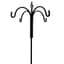 AGW 90"x24" Tall 4 Hook Spiral Twist Black — thumbnail 1 of 2