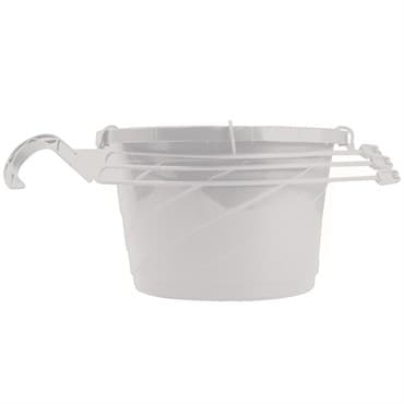 HC 10" Euro Swirl Hanging Basket White Akro Mils — photo 1 of 2