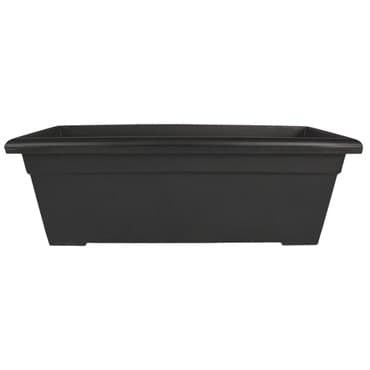 HC 28" Romana Deck Planter Black — photo 1 of 2