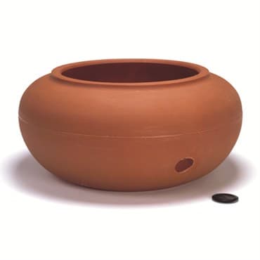 HC 21" Garden Hose Pot Terra Cotta Akro Mils — photo 1 of 2