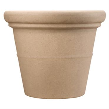 HC 42" Terrazzo Round Planter with Heavy Rim Sandstone Akro Mils — photo 1 of 2