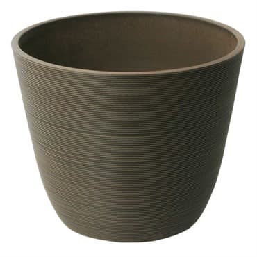 Algreen Valencia 14"x11" Round Ribbed Brown — photo 1 of 2