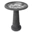 Algreen Acerra 20" Stone Composite Birdbath Gray — thumbnail 1 of 2