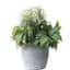 Algreen Acerra 16"x14" Mosaic Planter Concrete — thumbnail 1 of 2