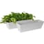 Algreen Acerra 22" Windowbox Planter White — thumbnail 1 of 2