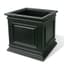 Algreen 16" Covington Cube Self Water Planter Black — thumbnail 1 of 2