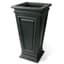 Algreen 27" Covington Square Taper Self Water Planter Black — thumbnail 1 of 2