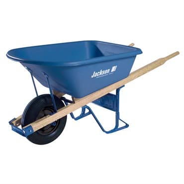 Ames 5.75cf Jackson Poly Contractor Wheelbarrow w/ Ball Bearings — photo 1 of 2