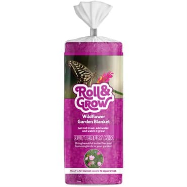 Amturf 10sf Roll & Grow Butterfly Wildflower Blanket Pink — photo 1 of 2