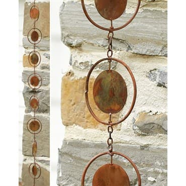 Ancient Graf Copper Circle Rain Chain — photo 1 of 2