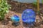 APM 5" Base Solar Orb Blue Crackle — thumbnail 1 of 2