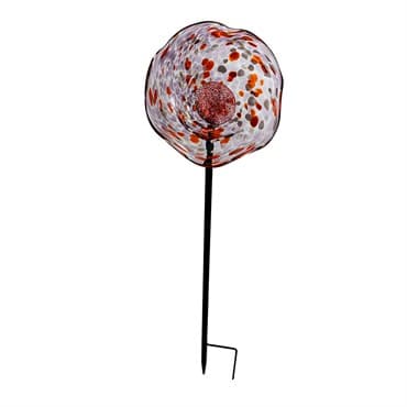 APM Art Glass Poppy Flower Stake Purple — photo 1 of 2