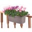Apollo 20" Adjustable Railing Planter Grey — thumbnail 1 of 2