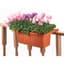 Apollo 24" Adjustable Railing Planter Terra Cotta — thumbnail 1 of 2