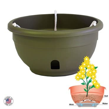 Apollo 12" Eezy Gro Hanging Basket Olive — photo 1 of 2