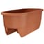 Apollo 24" Dual Deck Rail Planter Terra Cotta — thumbnail 1 of 2