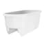 Apollo 24" Dual Deck Rail Planter White — thumbnail 1 of 2