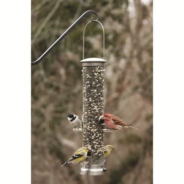 Aspects Medium Brushed Nickel Seed Tube Feeder Quick Clean — photo 1 of 2