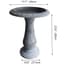 Austram Abaco Bird Bath Weathered White — thumbnail 1 of 2