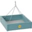 Birds Choice Square Hanging Platform Feeder Recycled Plastic Lake Blue — thumbnail 1 of 2