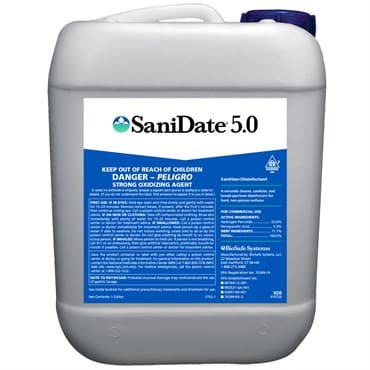 BioSafe SaniDate 5.0 2.5GL OMRI HAZ ( Hydrogen Peroxide+Peroxyacetic acid ) — photo 1 of 2