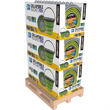 Centurion 36pc 2.5gal Bucket Collapsible Green & Gray Display — photo 1 of 2