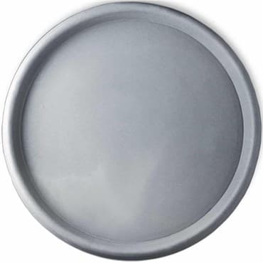 Crescent 19.7" Round Universal Saucer Weathered Concrete — photo 1 of 2