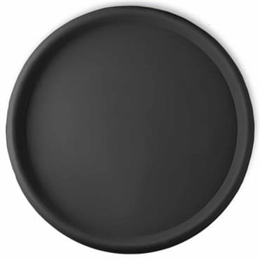 Crescent 19.7" Round Universal Saucer Caviar Black — photo 1 of 2