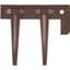 Colmet Edging End Piece Brown Texture — thumbnail 1 of 2
