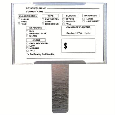 Colmet 7"x5" Plant Info Card 25pk — photo 1 of 2