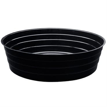 CWP 12" Black Deep Plant Saucers — photo 1 of 2