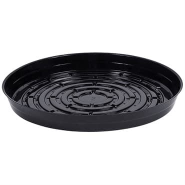 CWP 12" Black Heavy Gauge Vinyl Plant Saucer — photo 1 of 2
