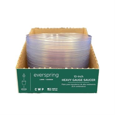 CWP 10" Carpet Saver Heavy Footed Saucer Retail Ready Packaging — photo 1 of 2