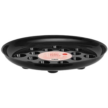 CWP 12" Black Carpet Saver Saucer — photo 1 of 2