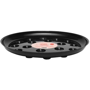 CWP 14" Black Carpet Saver Saucer — photo 1 of 2
