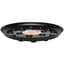 CWP 14" Black Carpet Saver Saucer — thumbnail 1 of 2