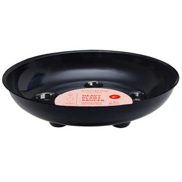 CWP 6" Black Carpet Saver Saucer — photo 1 of 2