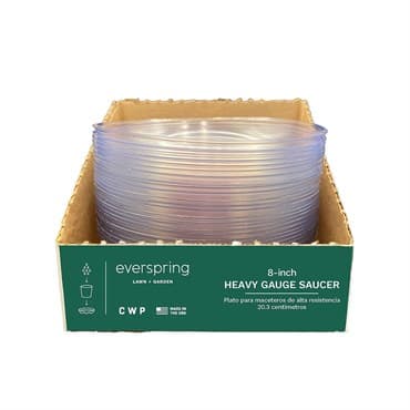 CWP 8" Carpet Saver Heavy Footed Saucer Retail Ready Packaging — photo 1 of 2