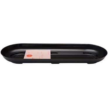 CWP 14" Black Designer Centerpiece Plant Tray Retail Ready Packaging — photo 1 of 2