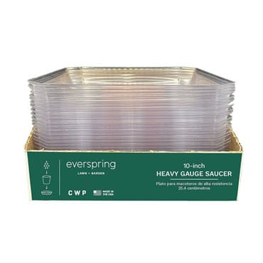 CWP 10" Square Clear Heavy Gauge Saucer with RRD — photo 1 of 2
