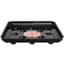 CWP 12" Square Black Carpet Saver Heavy Footed Saucer — thumbnail 1 of 2