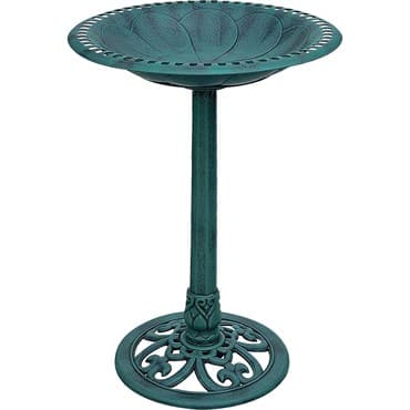 DDI Resin Bird Bath Green — photo 1 of 2