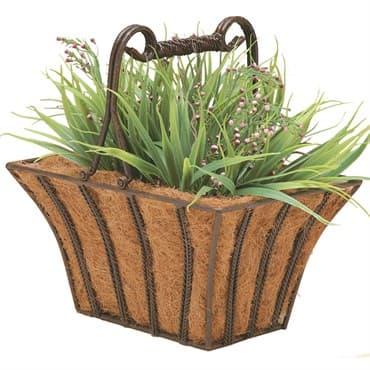 Deer Park Rectangular Twist Basket With Coco Liner — photo 1 of 2