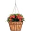 Deer Park 16" Hanging Daisy Ribbon Basket with Coco Liner — thumbnail 1 of 2